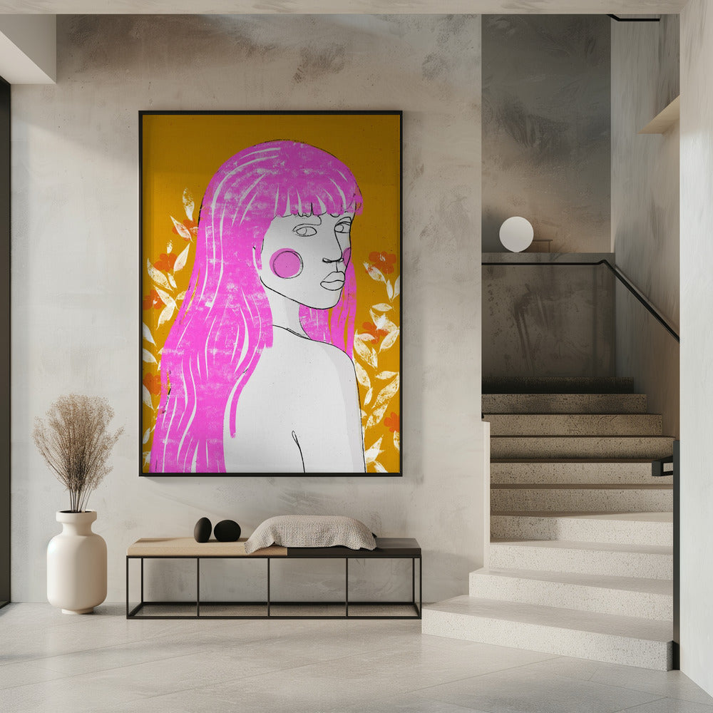 Rosa Flüsterblick | Poster