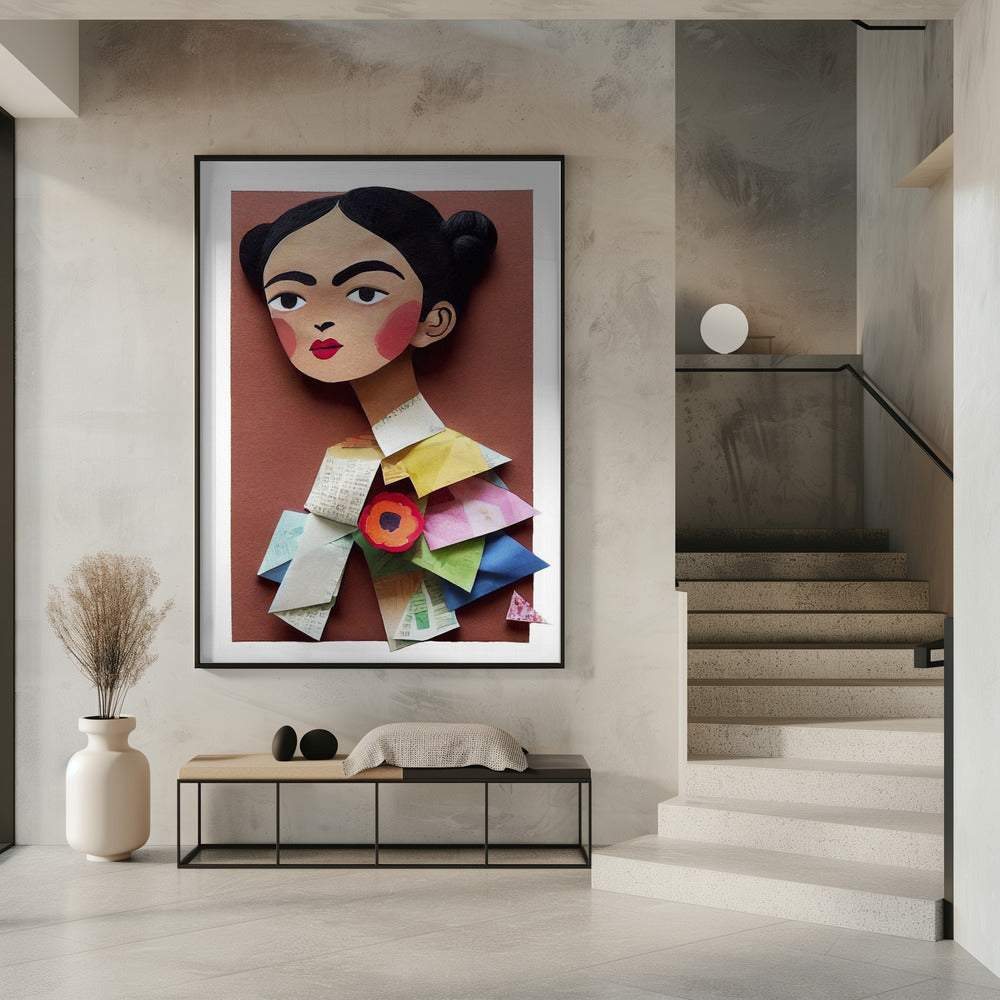 Paper Portrait Blossom | Poster