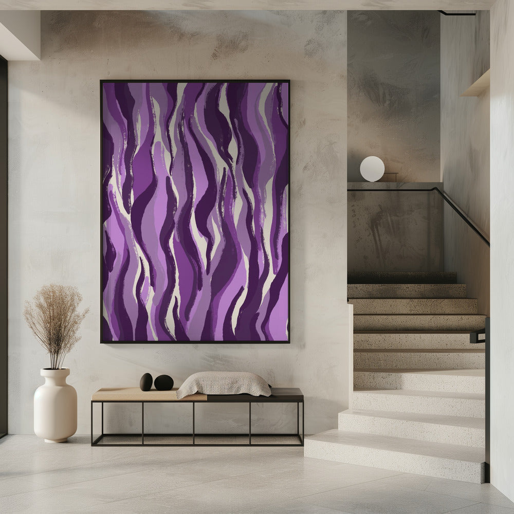 Lila Flammenwellen | Poster