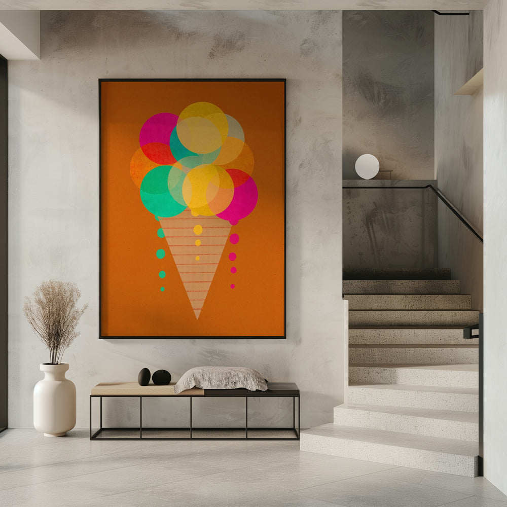 Regenbogen-Tüten-Genuss | Poster