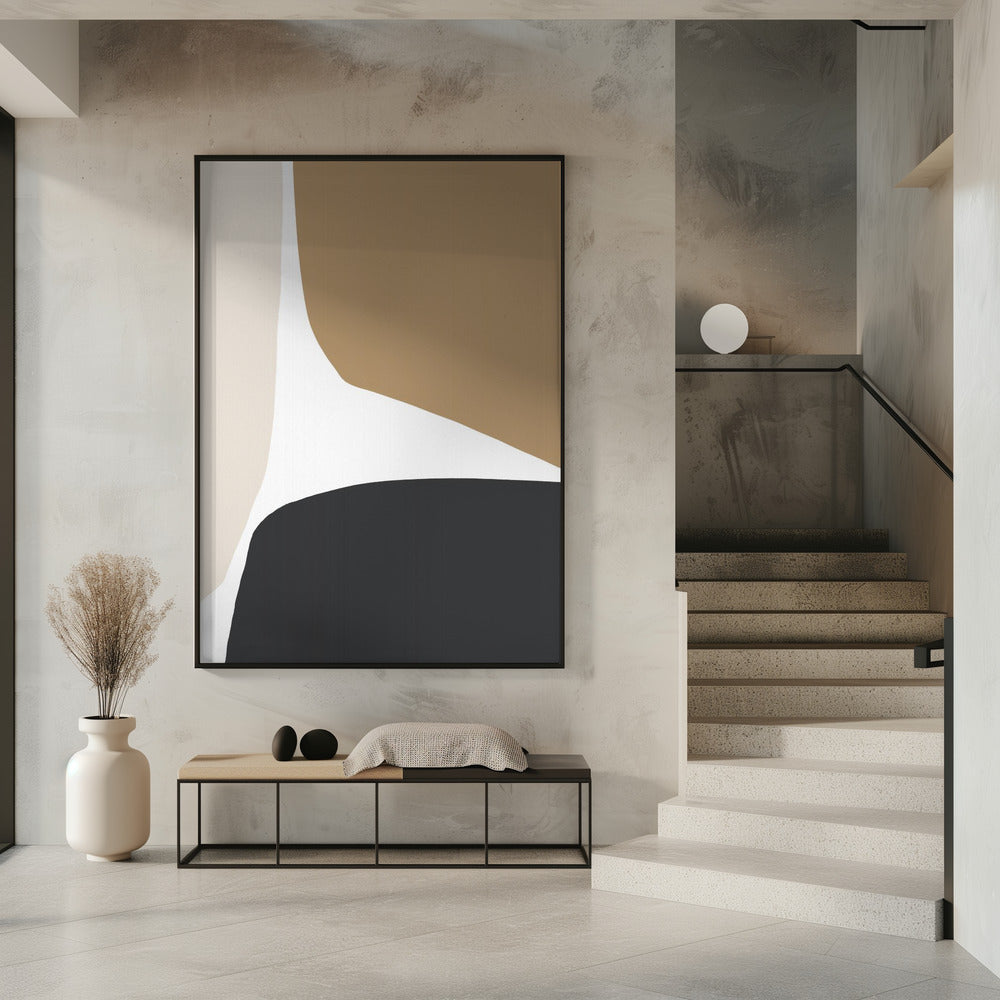 Geometrische Formen in neutralen Tönen | Poster