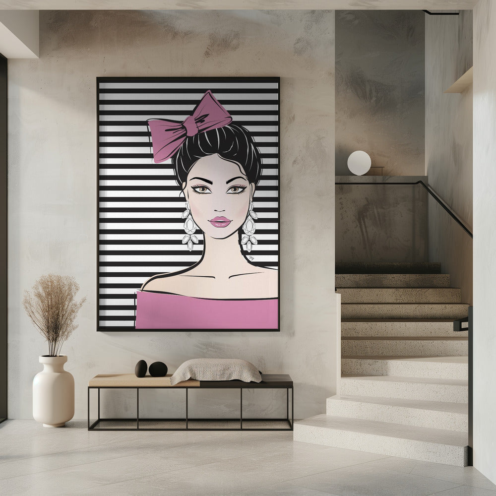 Gestreifte Eleganz | Poster