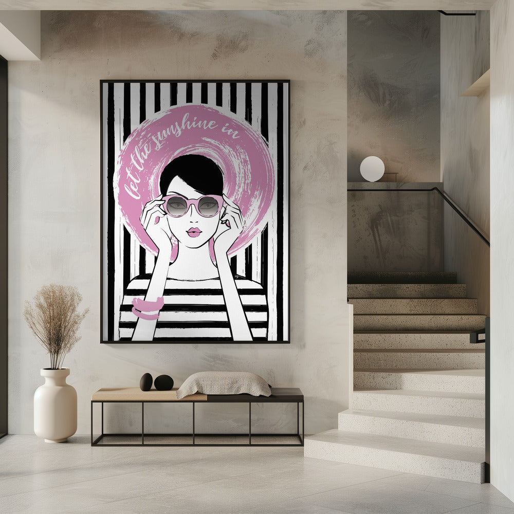 Pinke Sonnenbrillen-Stimmung | Poster
