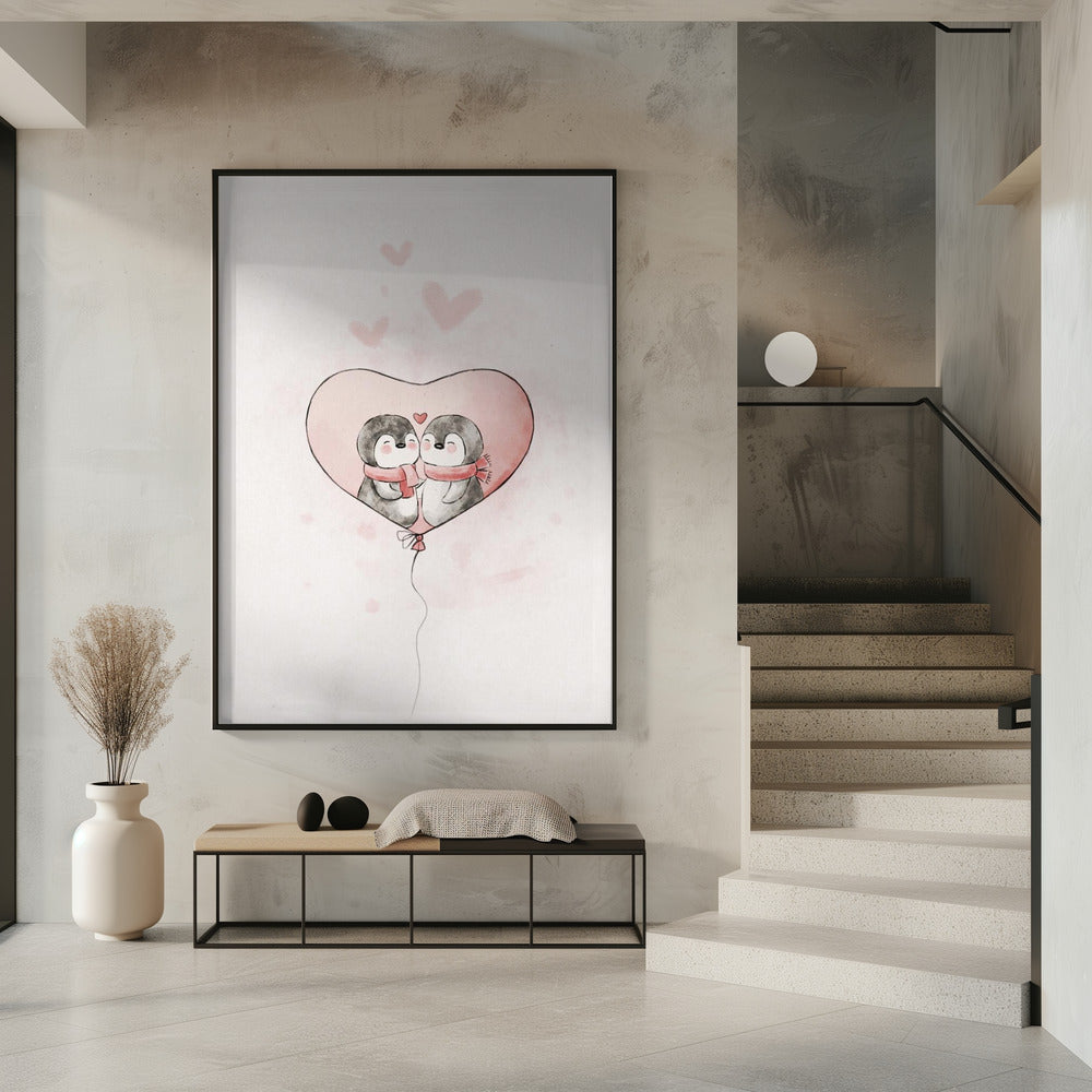 Verliebter Pinguin | Poster