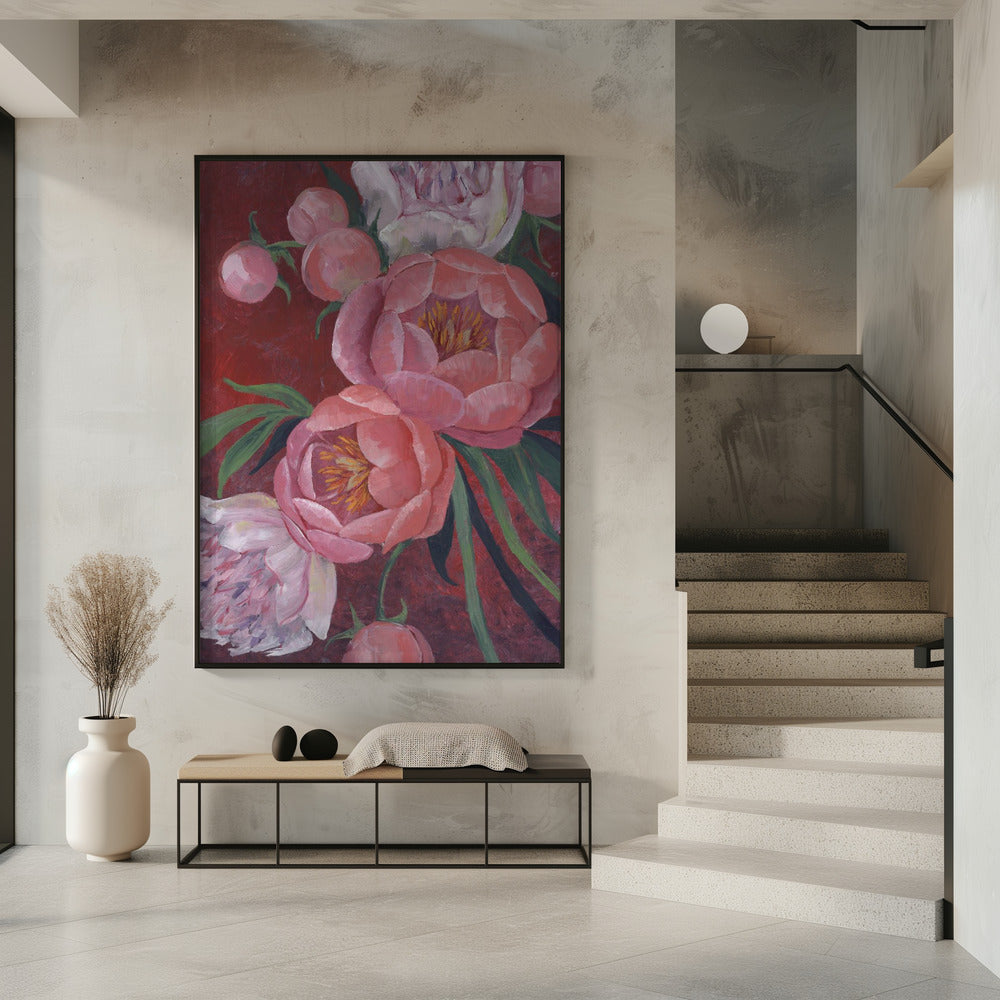 Nevaeh peonies | Poster