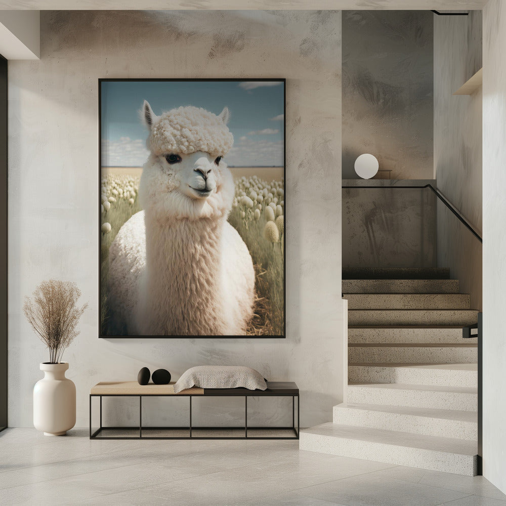 Lama in Blüte | Poster
