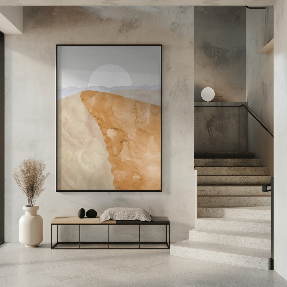 Sanddüne und Mond | Poster