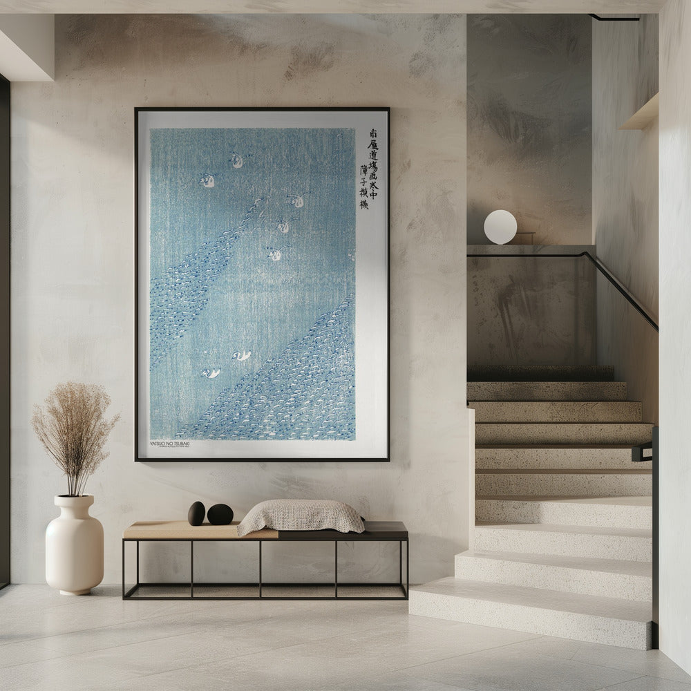 Holzschnitt Blau | Poster