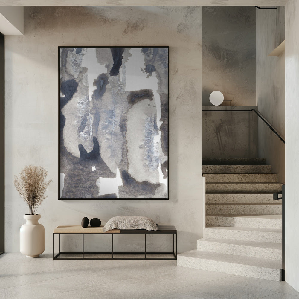 Monochromatic Palette Of Grays And Whites | Poster