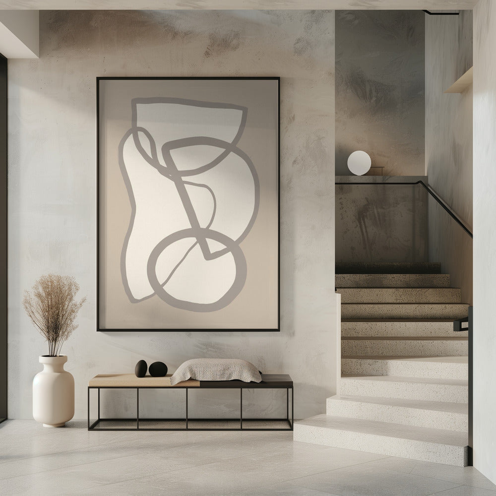 Form 09 Beige | Poster