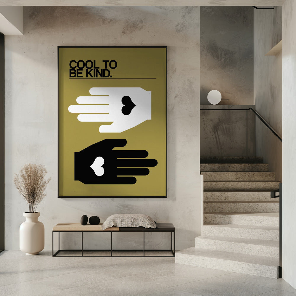 Cool, freundlich zu sein, Olive | Poster