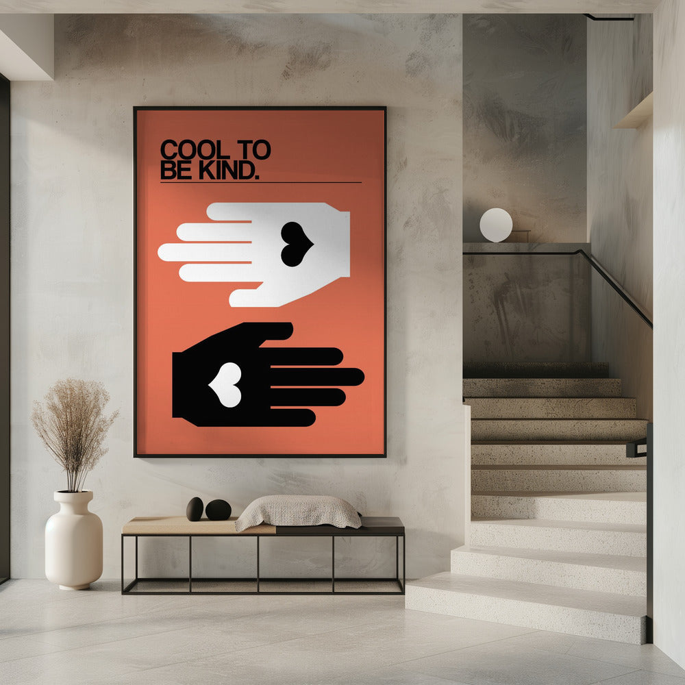 Cool, freundlich zu sein, Lachs | Poster