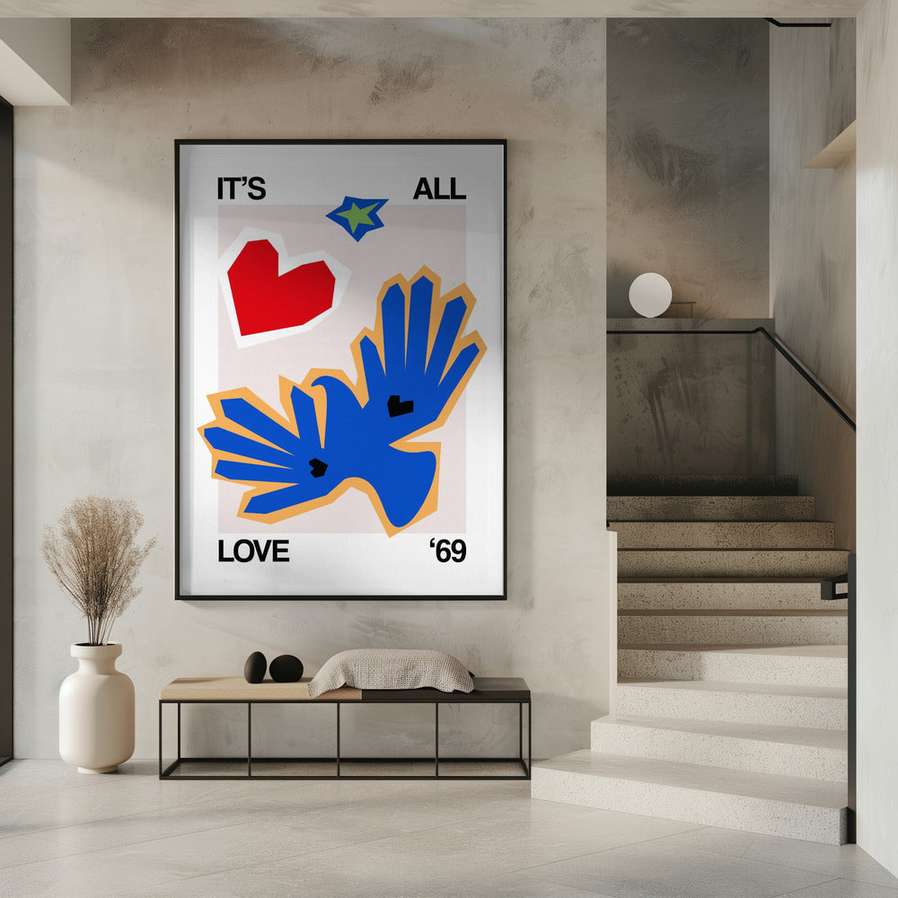 Es ist alles Liebe '69 Bird Blue | Poster