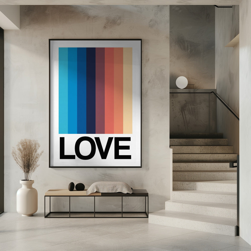 Spiegelstreifen LOVE | Poster