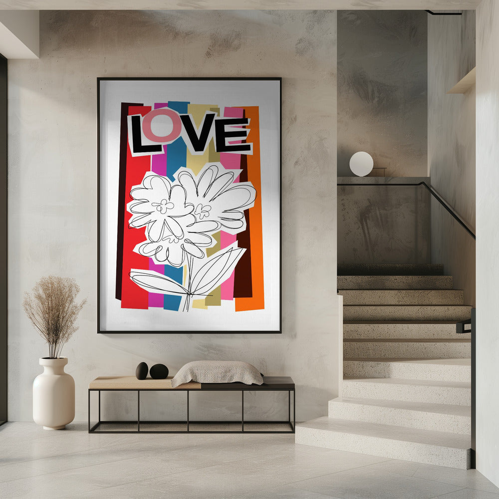 Kritzelblume Sommerfrüchte | Poster