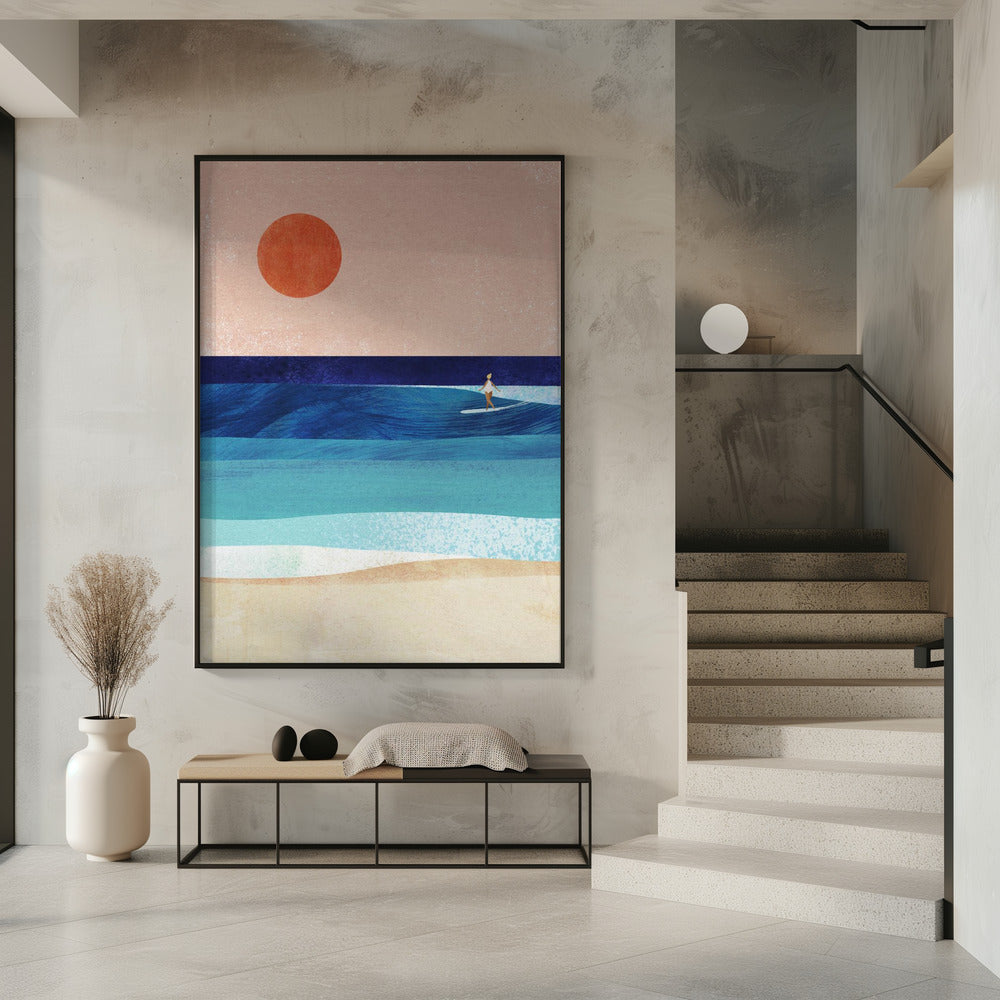 Surf-Mädchen | Poster