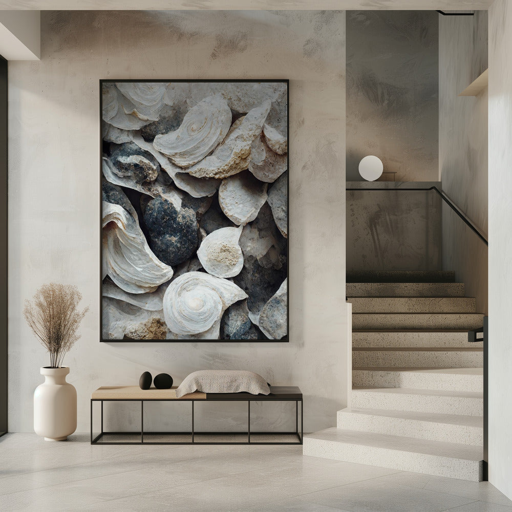 Muscheln und Stein | Poster
