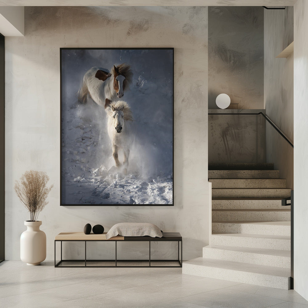 Zwei Pferde | Poster