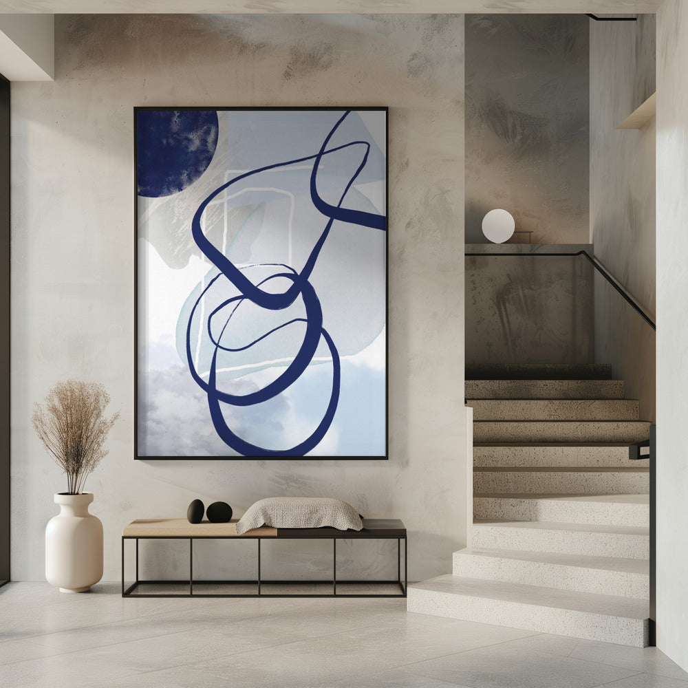 Blaue Linien-2 | Poster