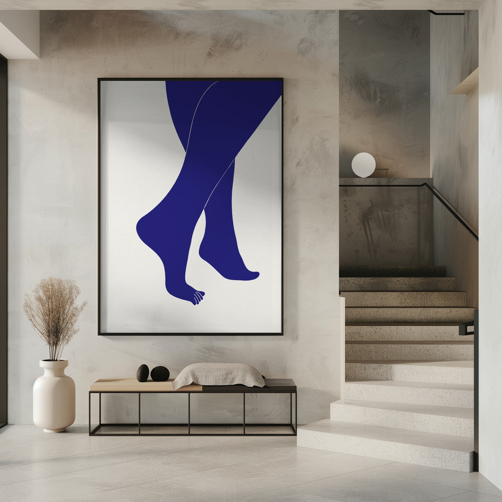 Tip Toe Blau | Poster