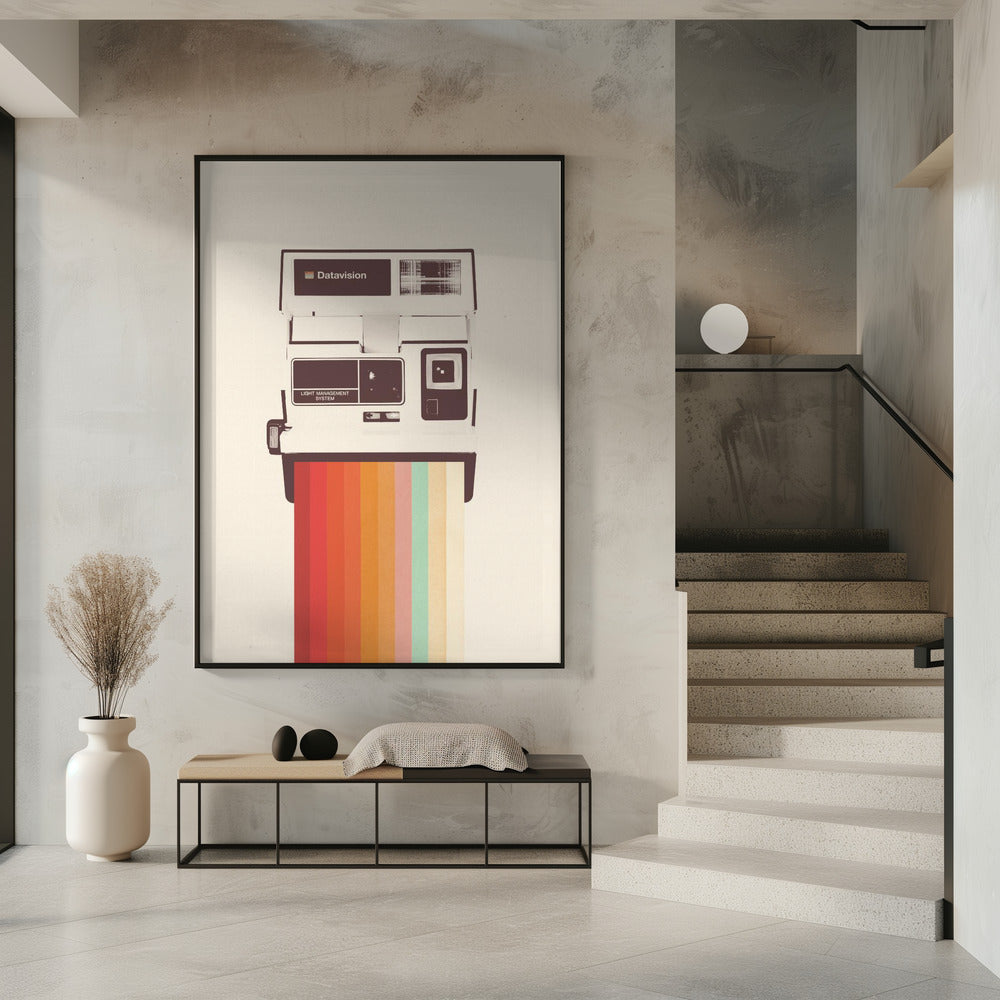 Sofortbildkamera Regenbogen | Poster