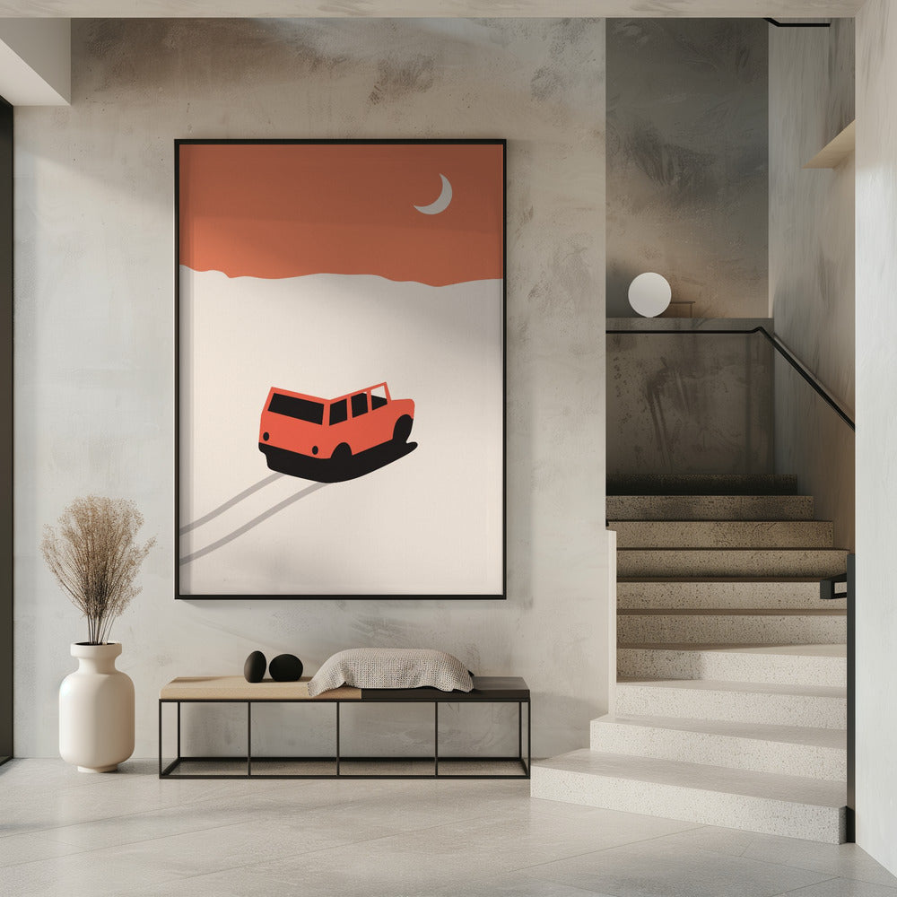 Auto in der Wüste | Poster