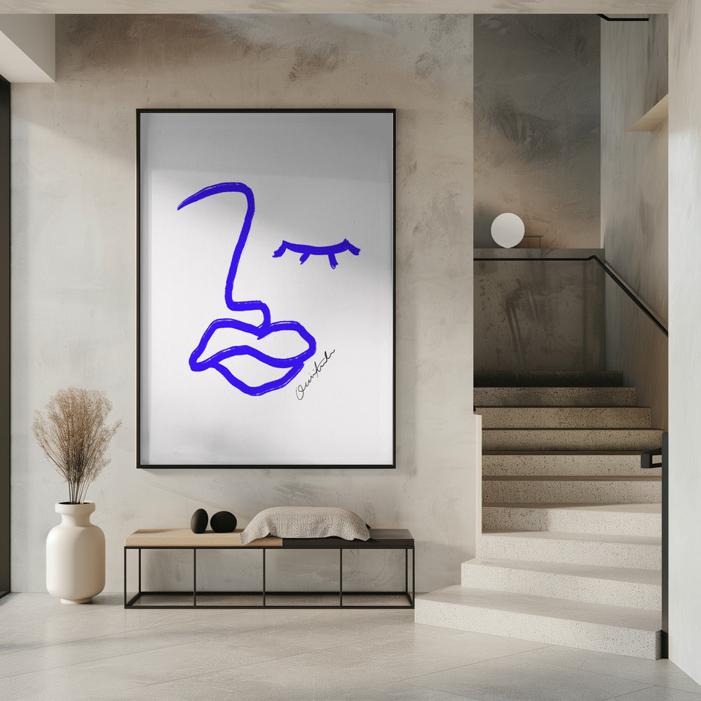 Blue Line Expression | Poster