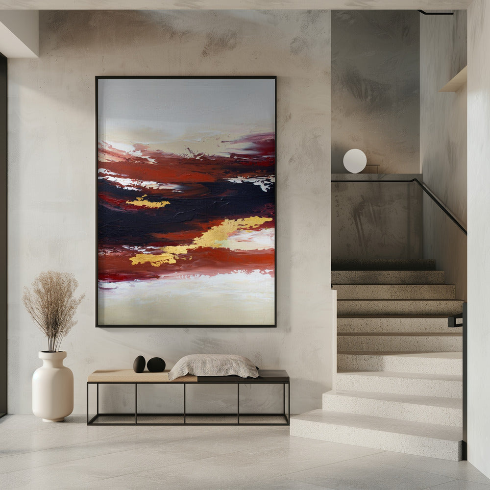 Abstrakter Sonnenuntergang 3 | Poster
