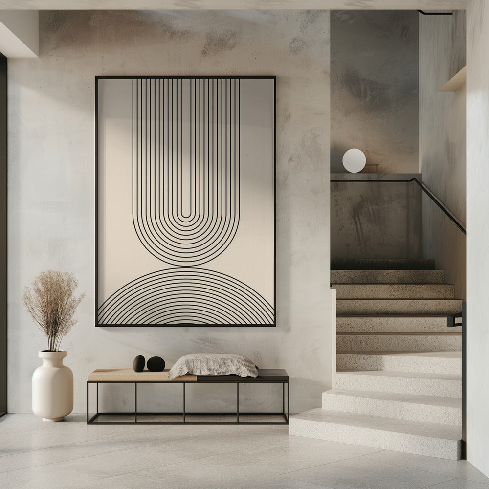 Schwarze Linienkunst | Poster