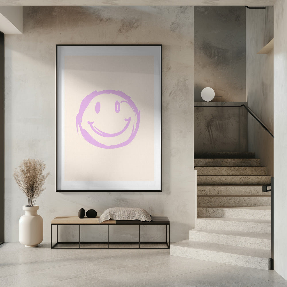 Purple Smiley | Poster
