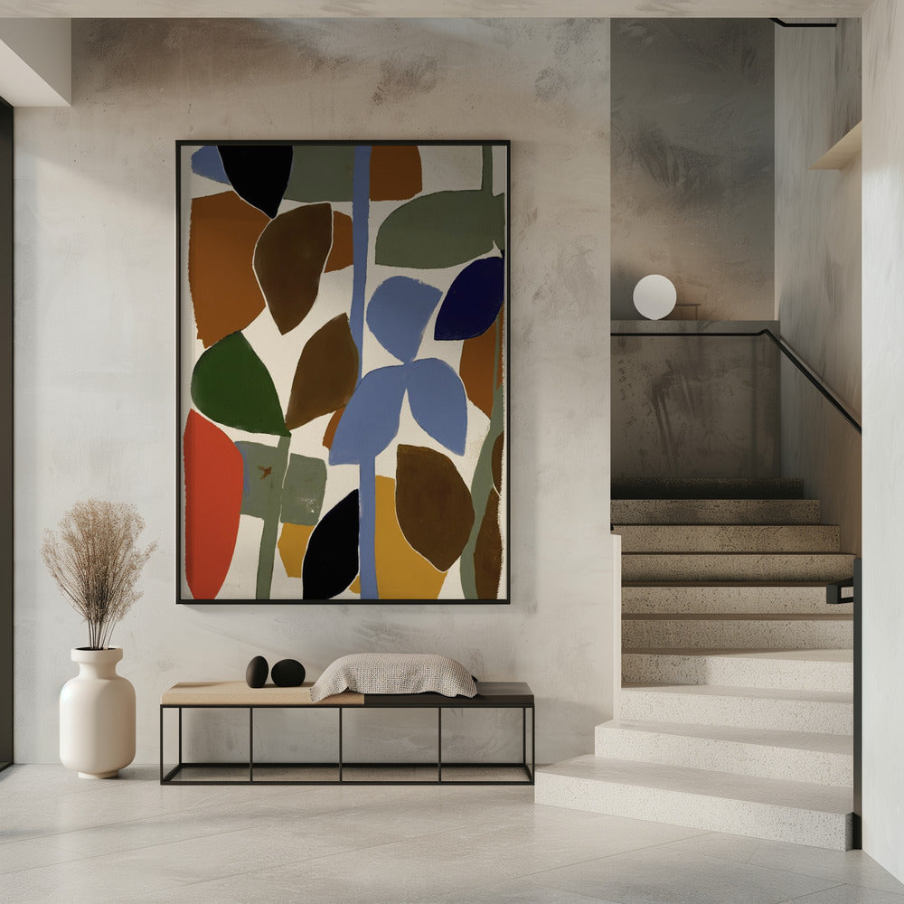 Abstract Leaves Harmony | Poster