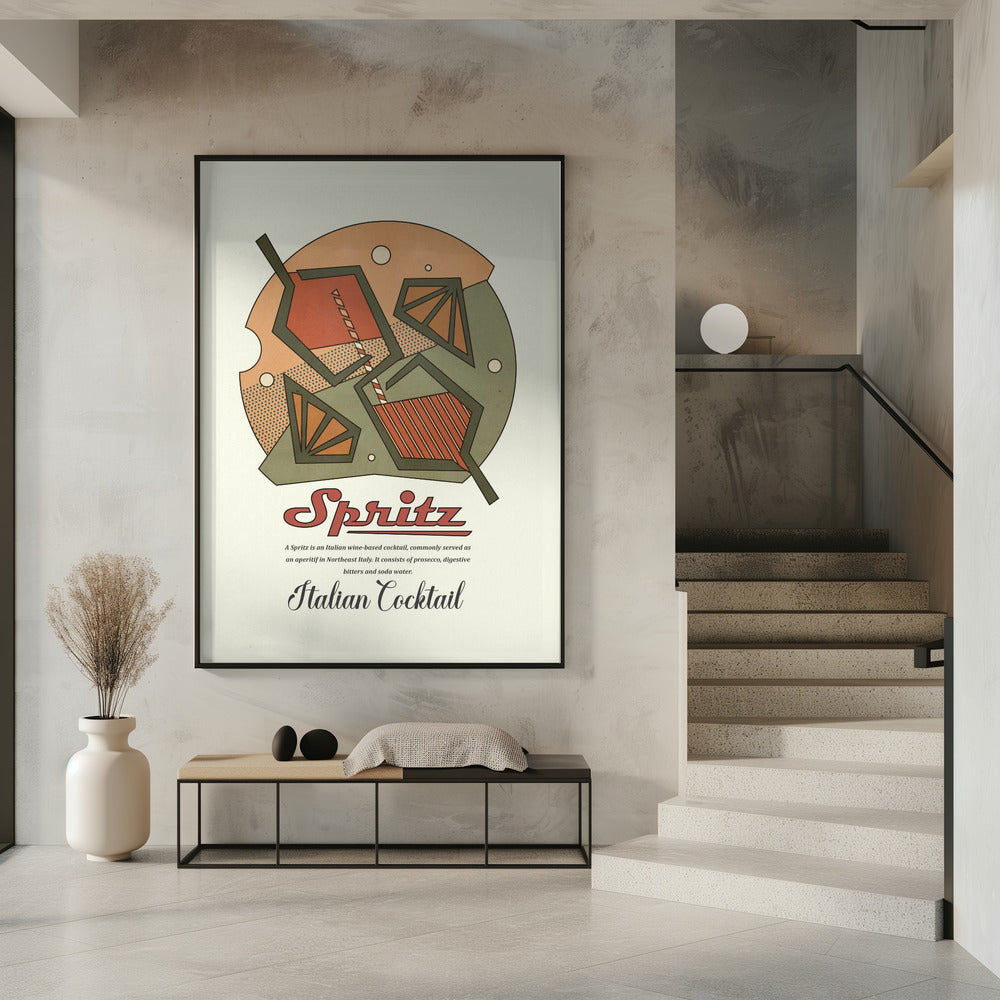 Geometrischer Spritzdruck | Poster