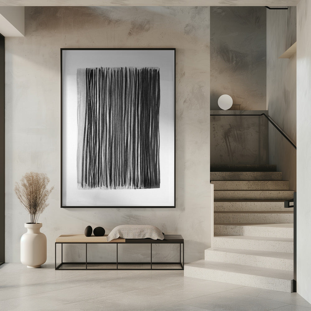 Monochrome Streifen | Poster