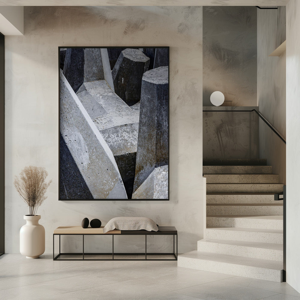 Betonformen-Labyrinth | Poster