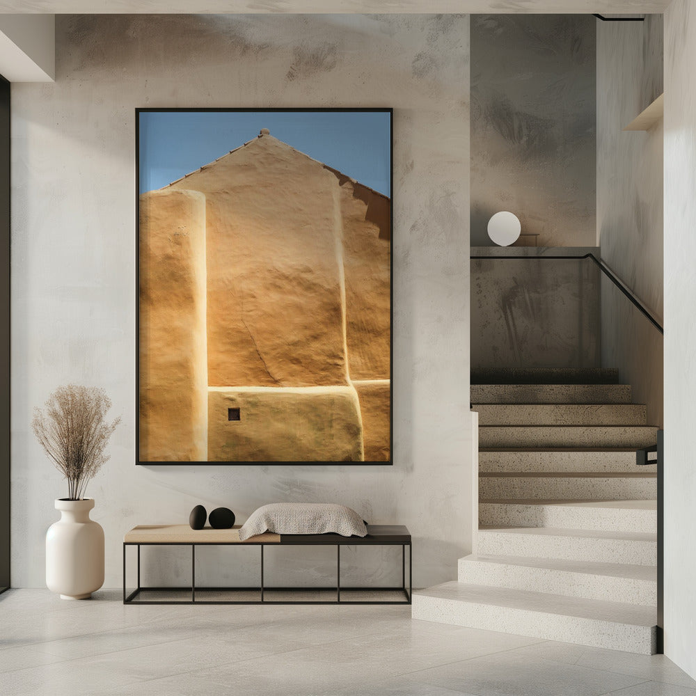 Goldene Wandkonturen | Poster