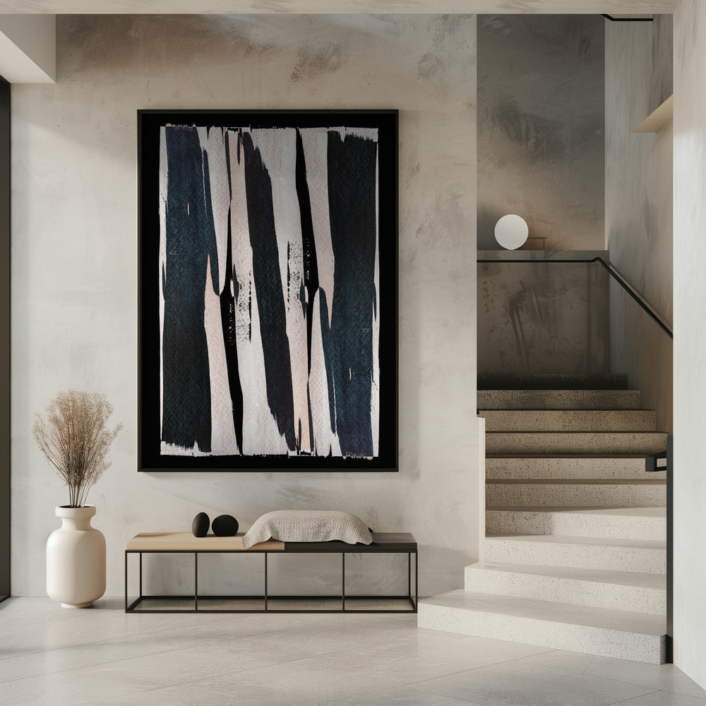 Monochrome Streifen | Poster
