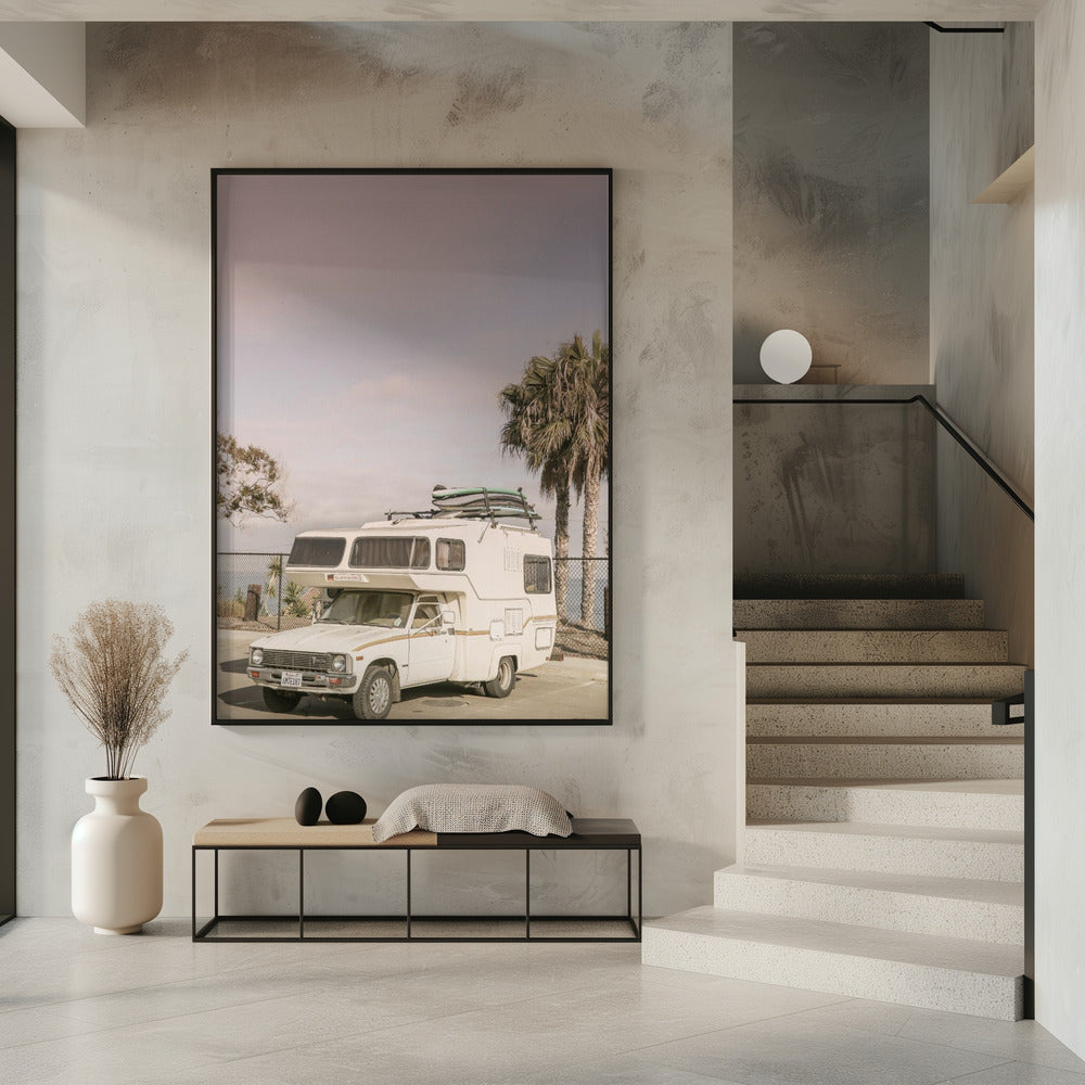 Geparktes Vintage-Wohnmobil | Poster