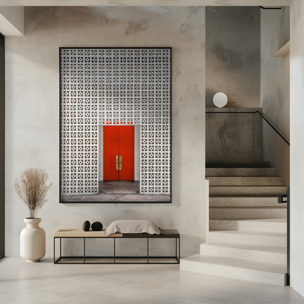 Vibrant Orange Door | Poster