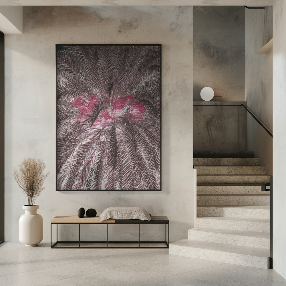Vivid Portrayal Of Palm Leaves | Poster