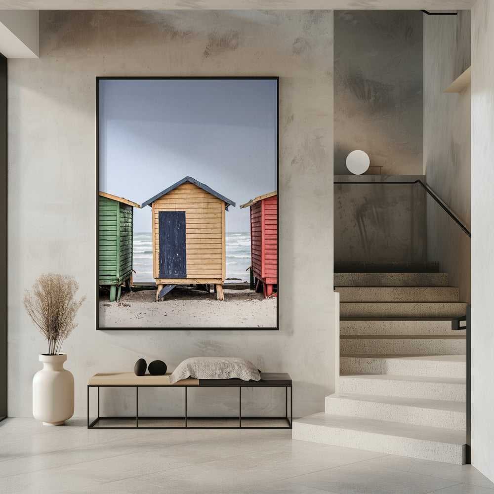 Bunte Strandhütten | Poster