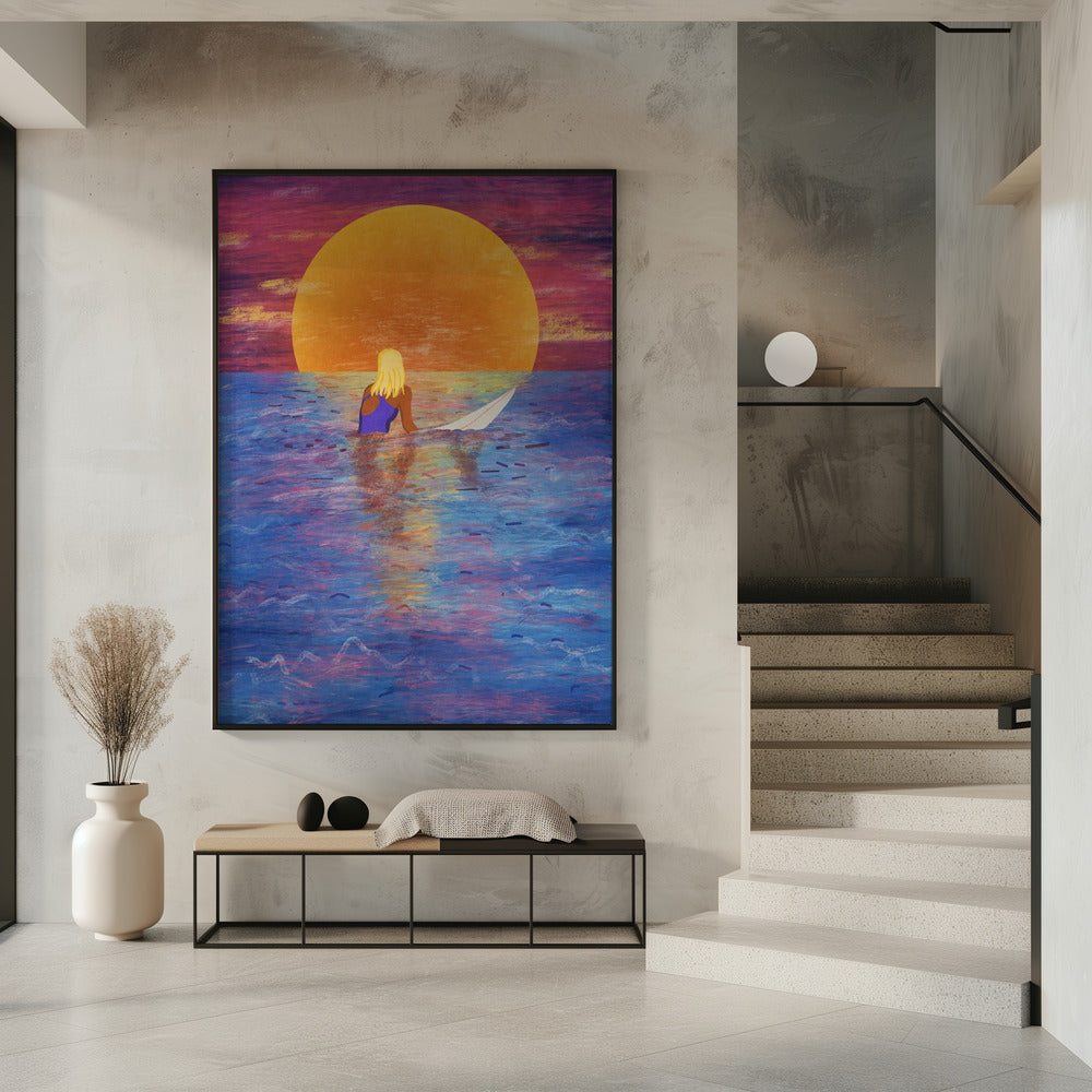 Surfermädchen | Poster