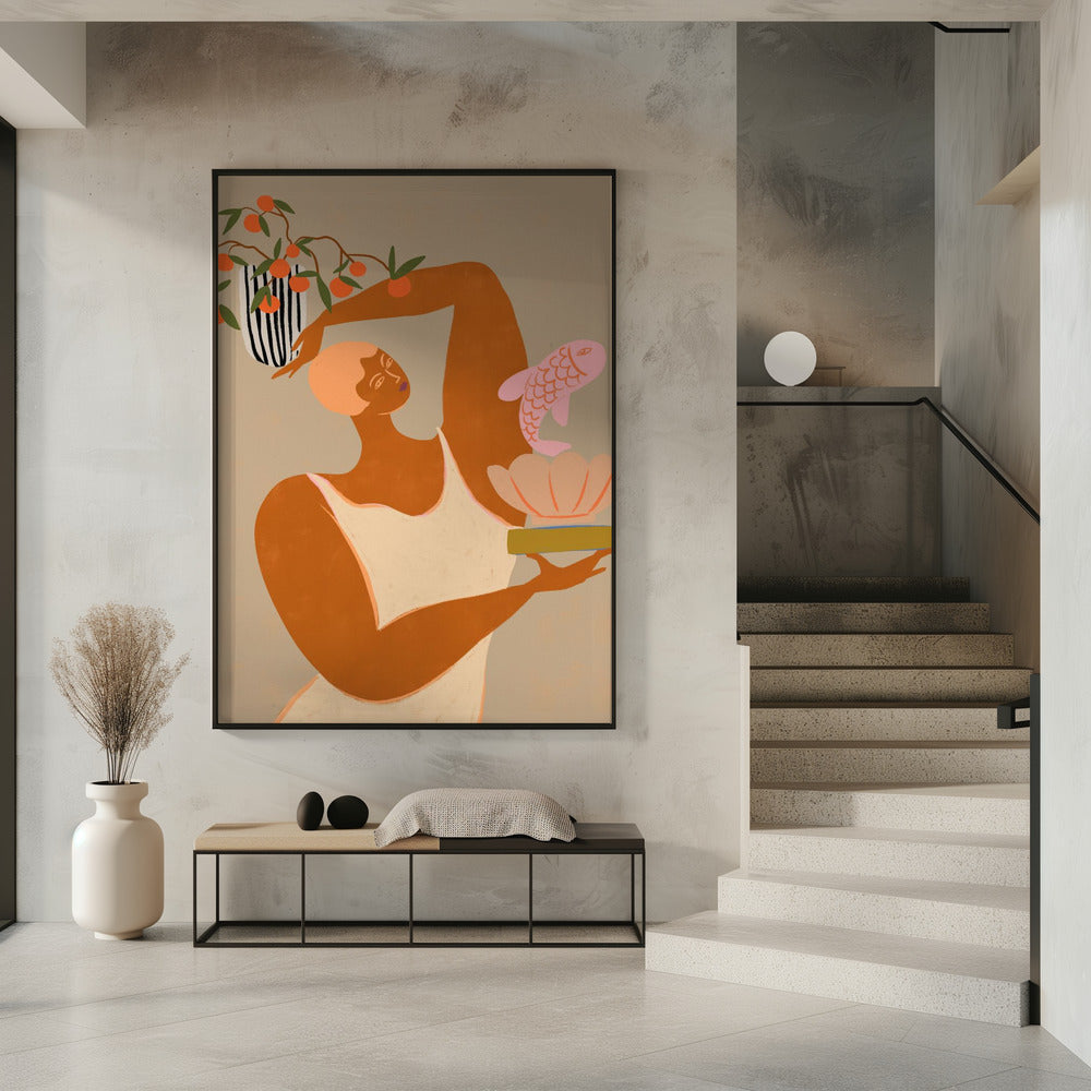 Fisch und Orangen | Poster