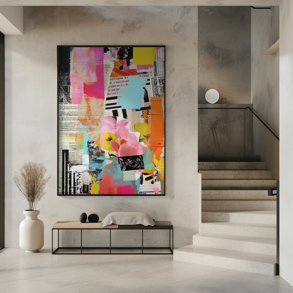Urbane Blumencollage | Poster