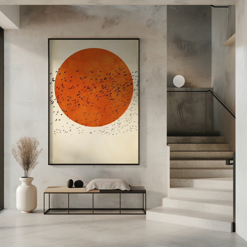 Vögel in der Sonne | Poster