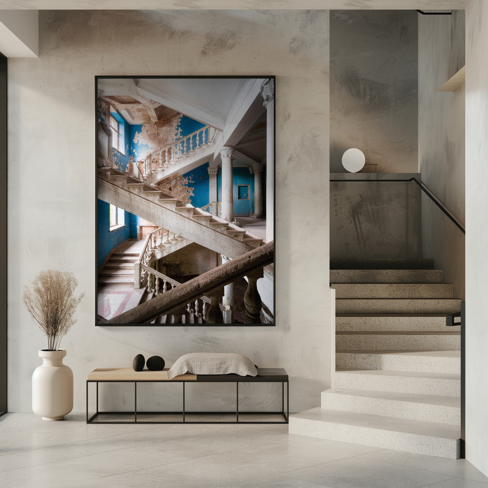 Blaue Treppe | Poster