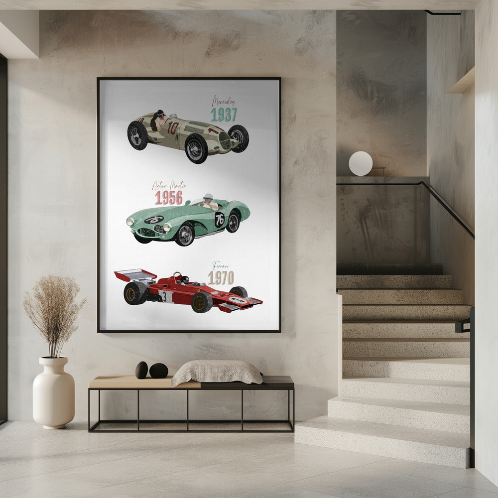 Vintage-Rennwagen | Poster