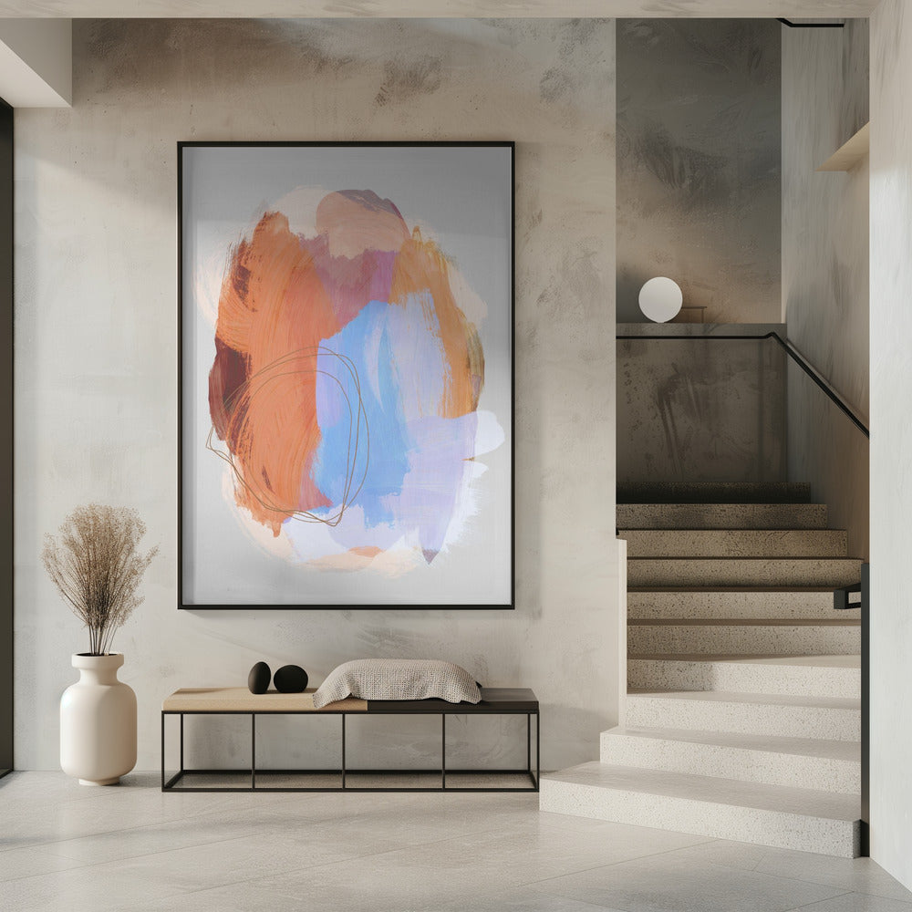 Abstract Brush Strokes 38Z | Poster