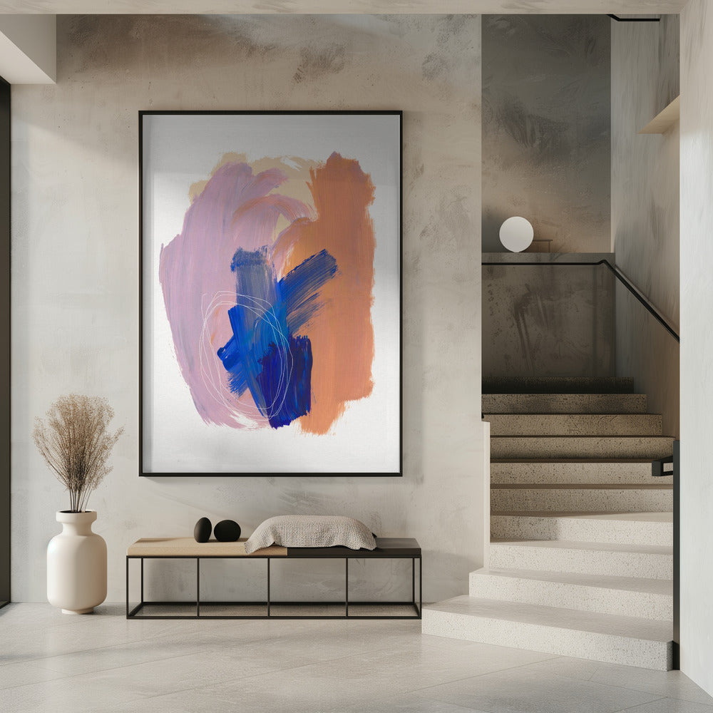Abstract Brush Strokes 90 | Poster