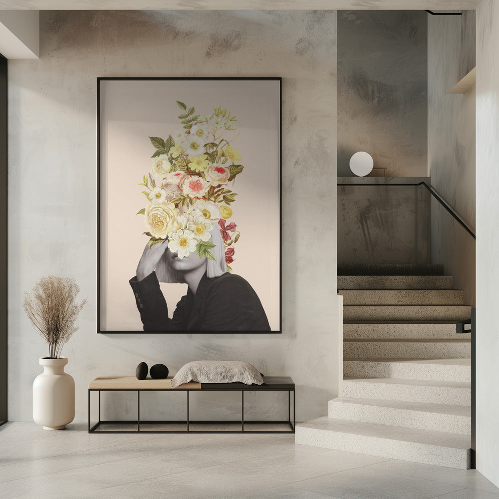 Weißer Blumenstrauß | Poster