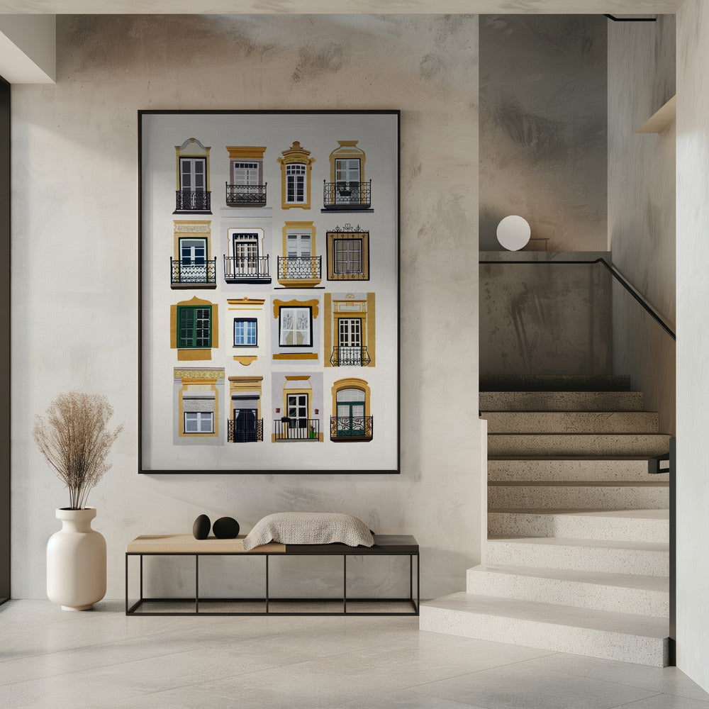 Fenster von Lissabon | Poster